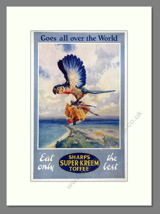 Sharp's - Super-Kreem Toffee. Vintage Advert 1925 (ref AD66871)