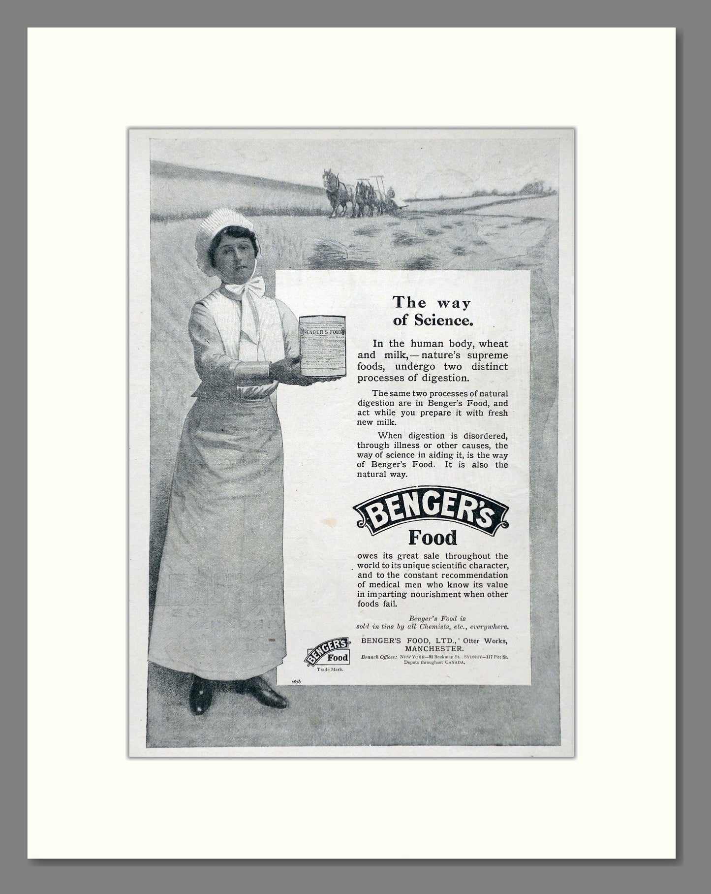 Benger's - Food. Vintage Advert 1919 (ref AD66902)