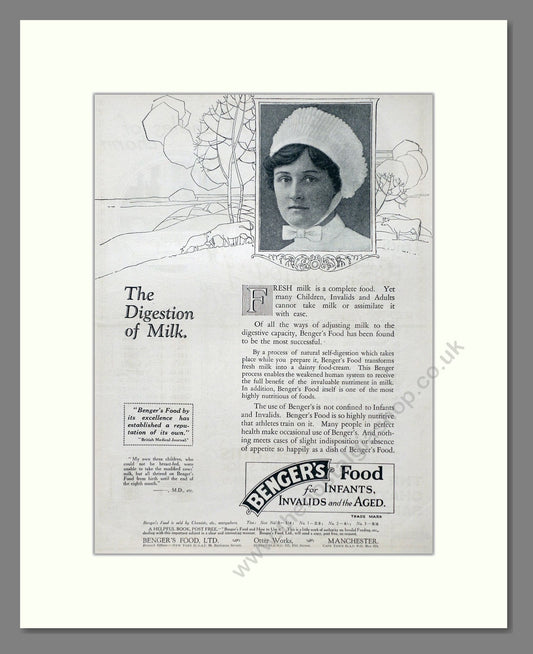 Benger's - Food For Infants And Invalids. Vintage Advert 1926 (ref AD66904)