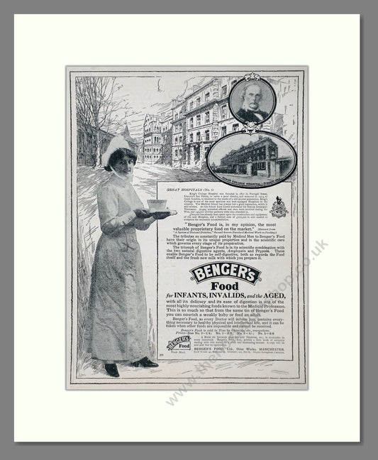 Benger's - Food For Infants And Invalids. Vintage Advert 1921 (ref AD66905)