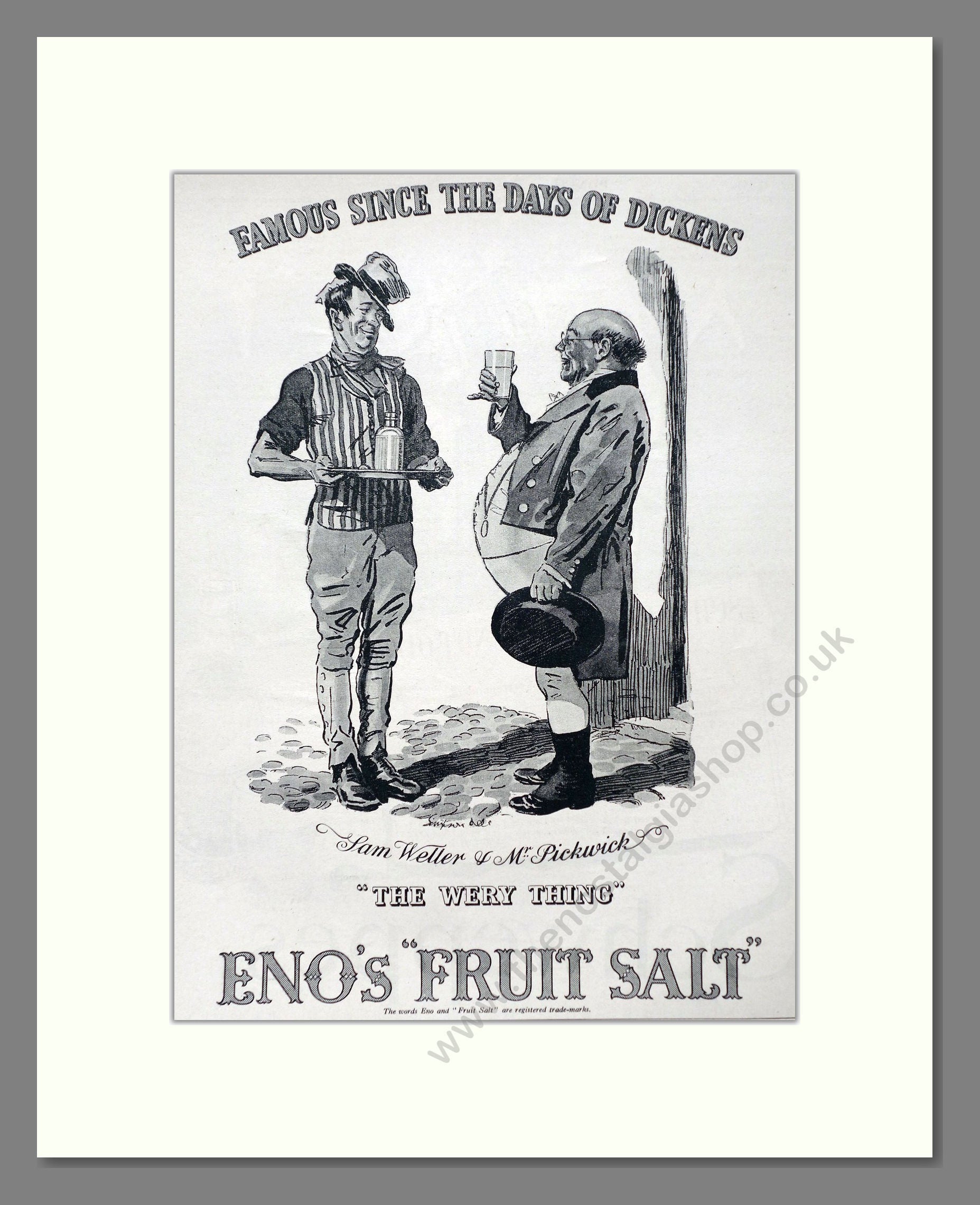 Eno's - Fruit Salt. Vintage Advert 1936 (ref AD66918)