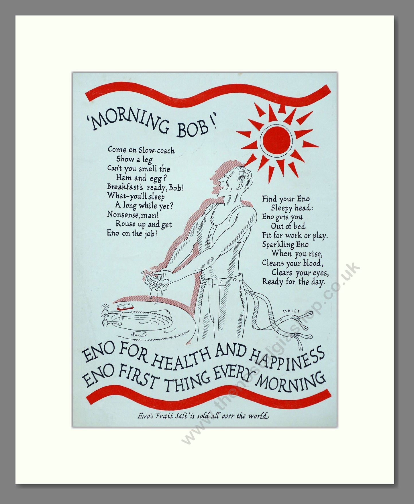 Eno's - Fruit Salt. Vintage Advert 1927 (ref AD66922)