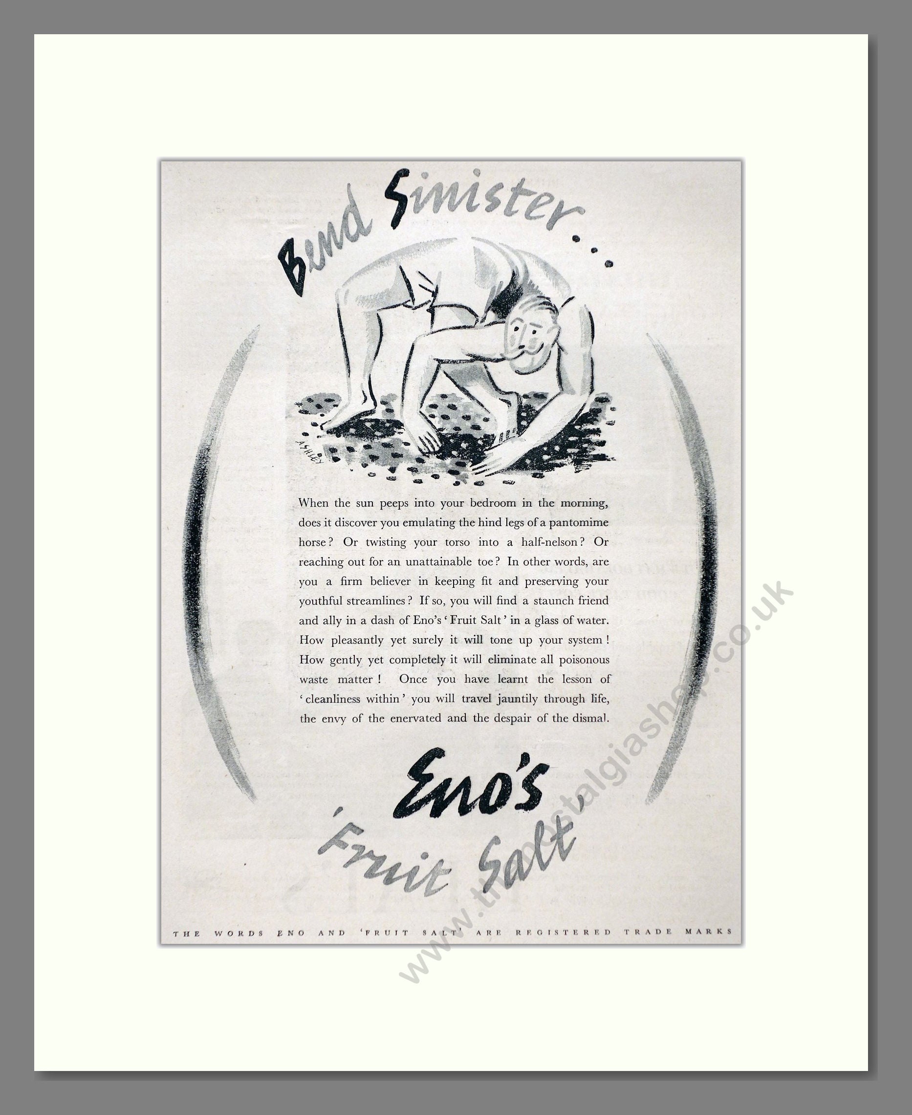 Eno's - Fruit Salt. Vintage Advert 1935 (ref AD66931)