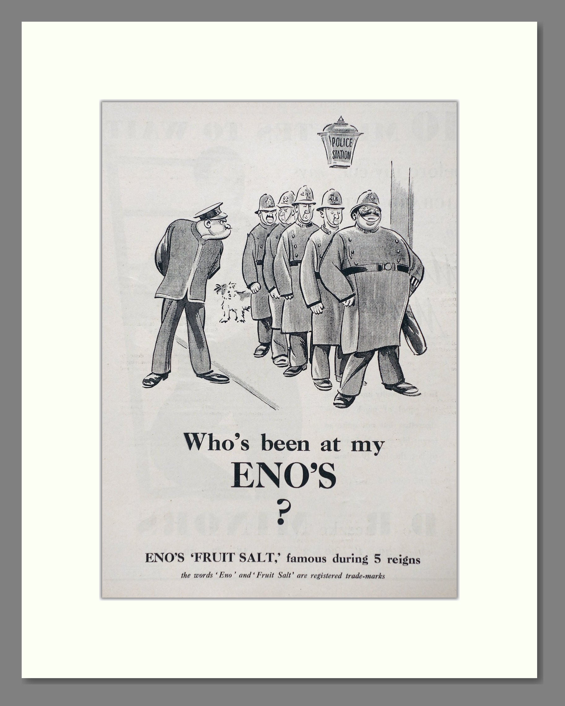 Eno's - Fruit Salt. Vintage Advert 1937 (ref AD66936)
