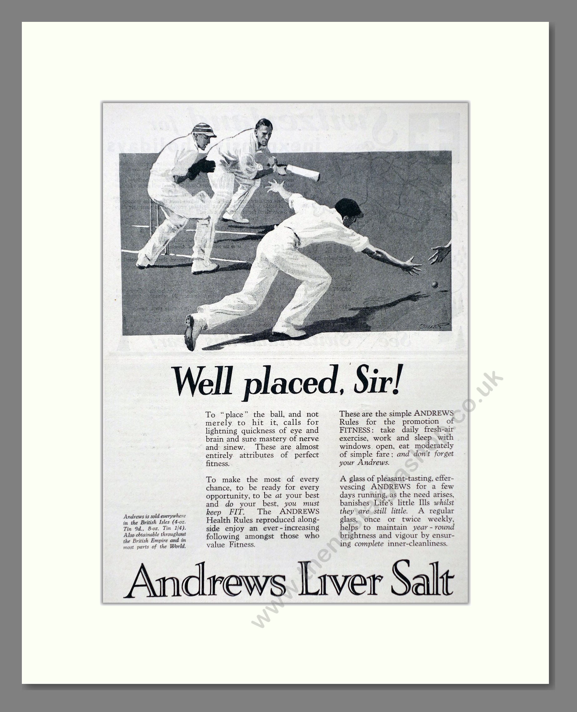 Andrews - Liver Salt. Vintage Advert 1934 (ref AD66941)
