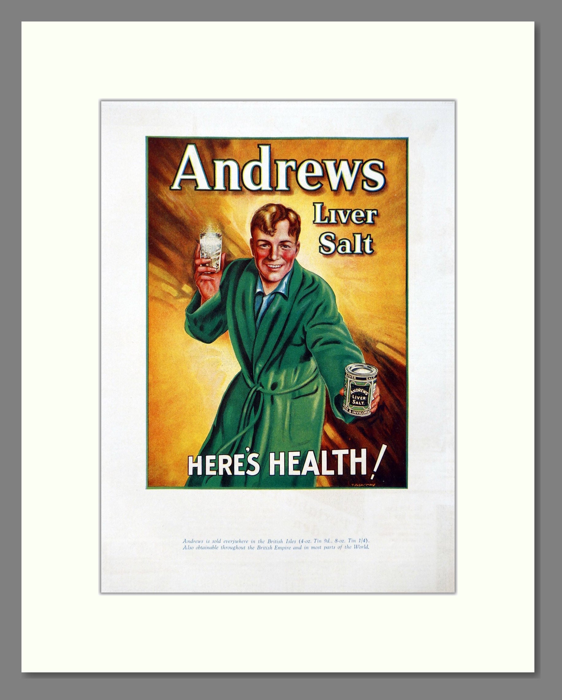 Andrews - Liver Salt. Vintage Advert 1934 (ref AD66943)