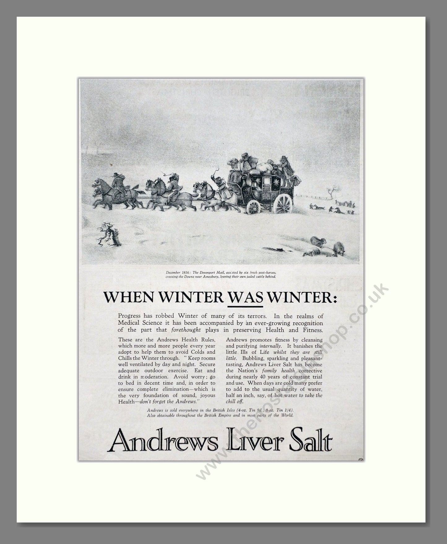 Andrews - Liver Salt. Vintage Advert 1934 (ref AD66946)