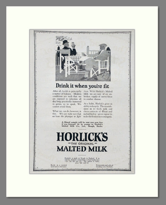 Horlick's - Malted Milk. Vintage Advert 1926 (ref AD66956)