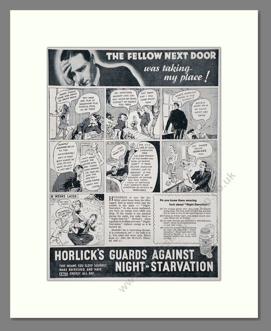 Horlick's - Malted Milk. Vintage Advert 1934 (ref AD66965)