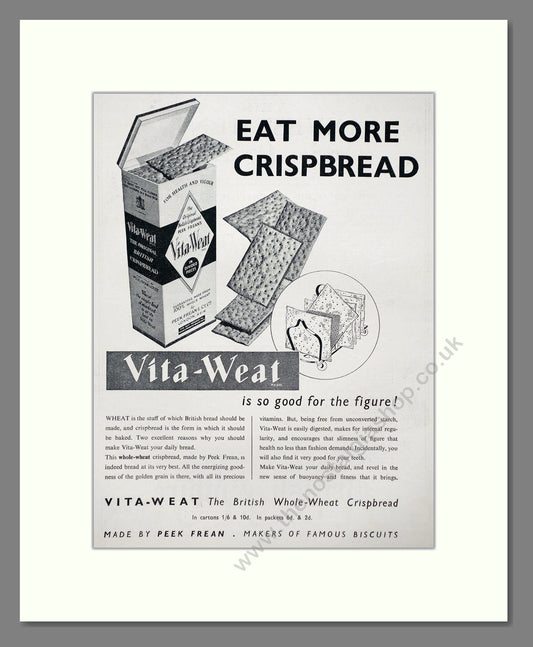 Vita-Weat - Whole Wheat Crispbread. Vintage Advert 1936 (ref AD67001)