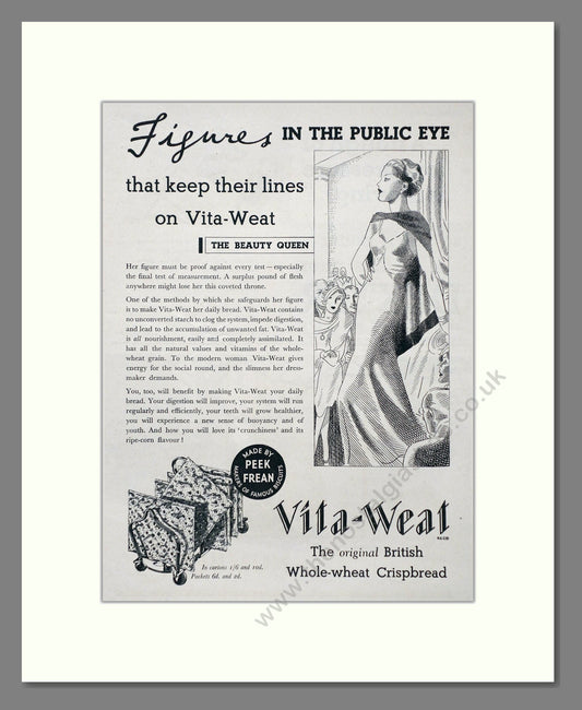 Vita-Weat - Whole Wheat Crispbread. Vintage Advert 1935 (ref AD67002)