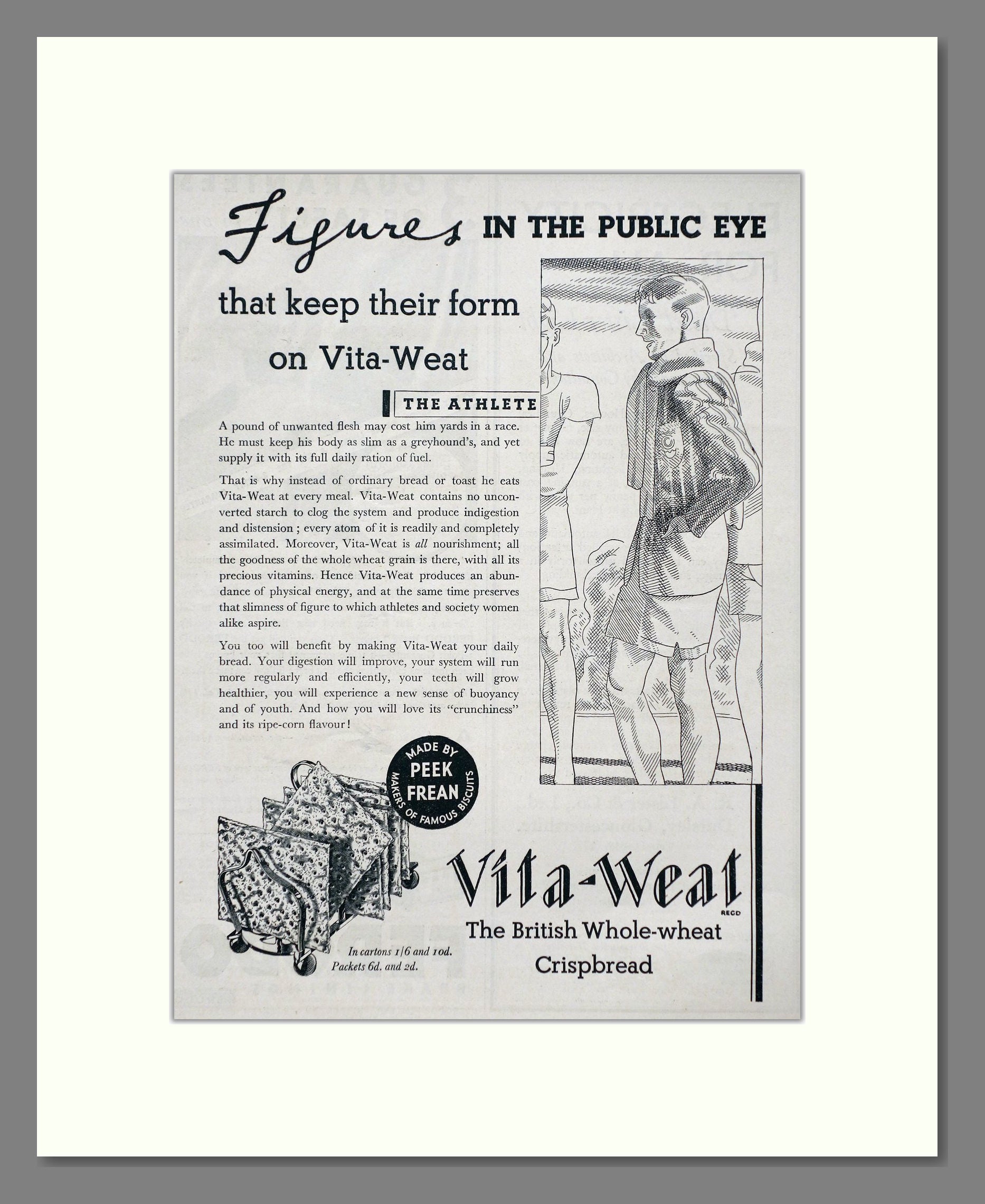 Vita-Weat - Whole Wheat Crispbread. Vintage Advert 1934 (ref AD67005)