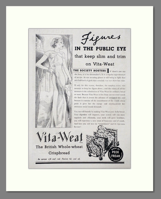 Vita-Weat - Whole Wheat Crispbread. Vintage Advert 1934 (ref AD67006)