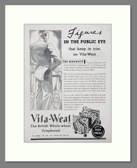 Vita-Weat - Whole Wheat Crispbread. Vintage Advert 1934 (ref AD67007)