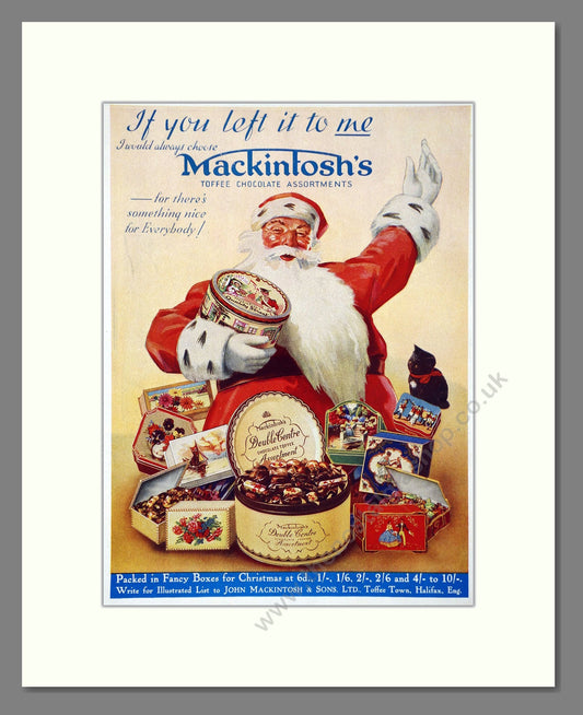 Mackintosh's - Toffee Chocolates. Vintage Advert 1938 (ref AD67010)