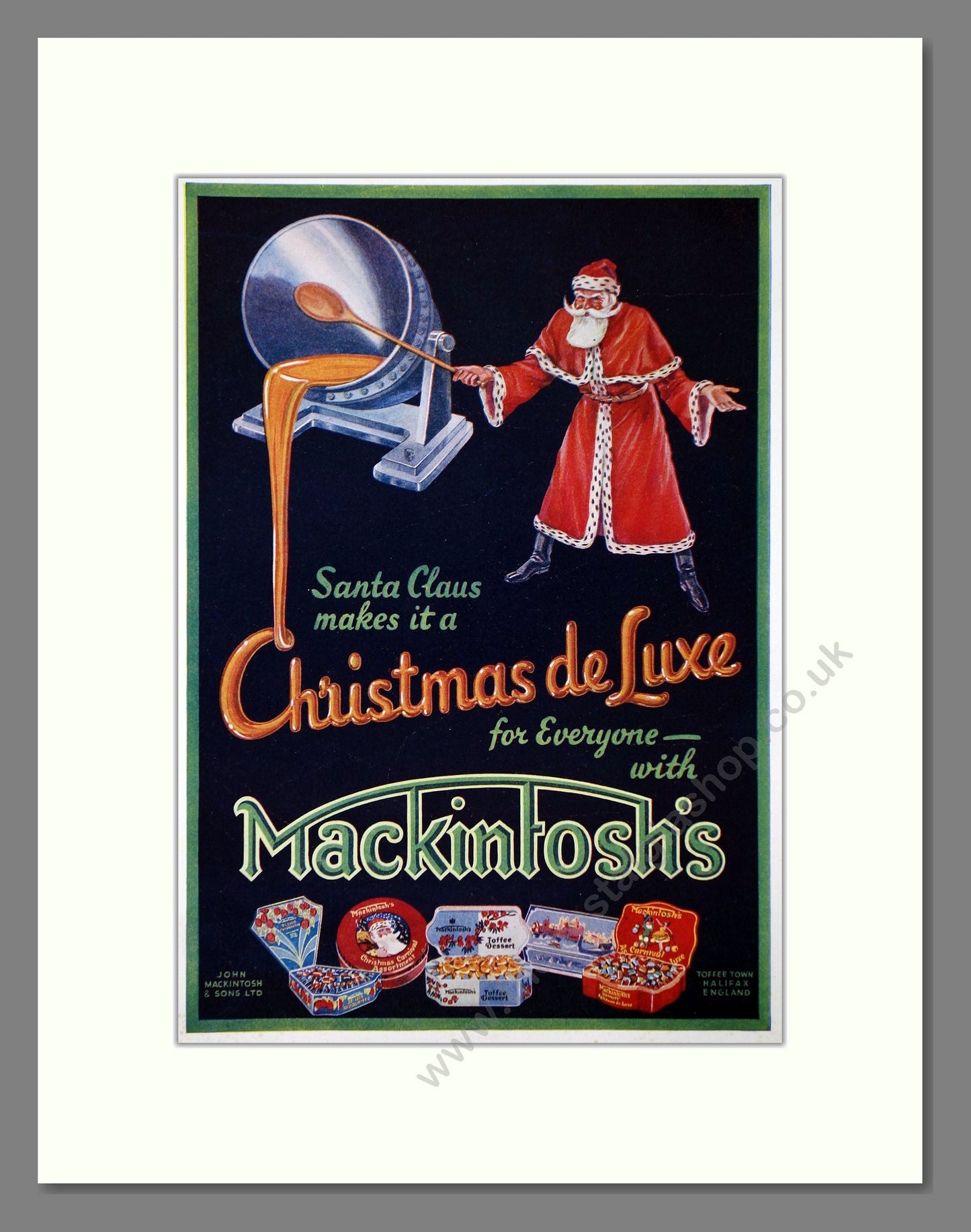 Mackintosh's - Christmas De Luxe. Vintage Advert 1934 (ref AD67011)