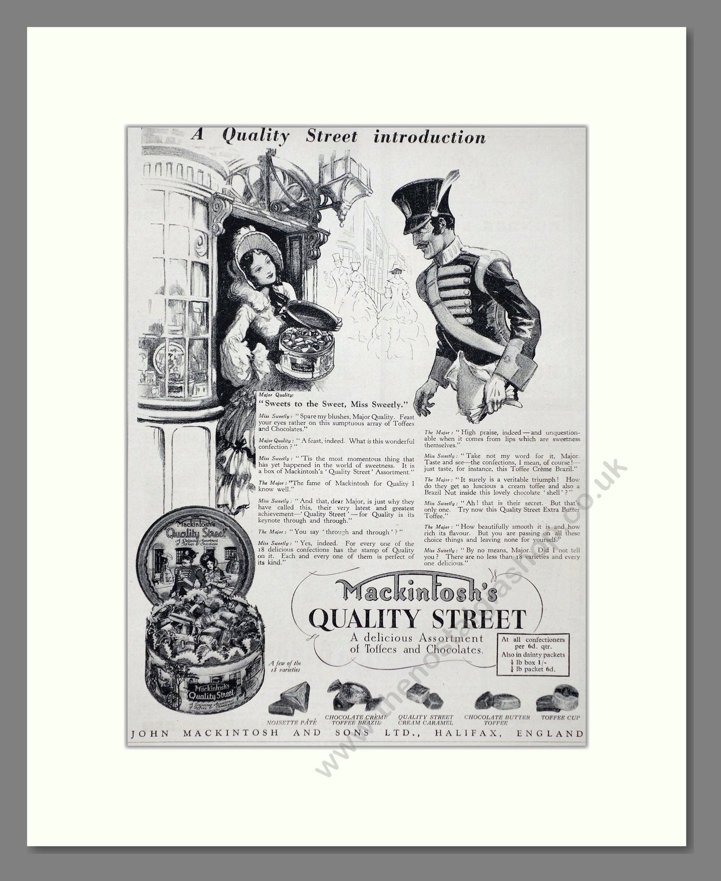 Mackintosh's - Quality Street. Vintage Advert 1936 (ref AD67016)
