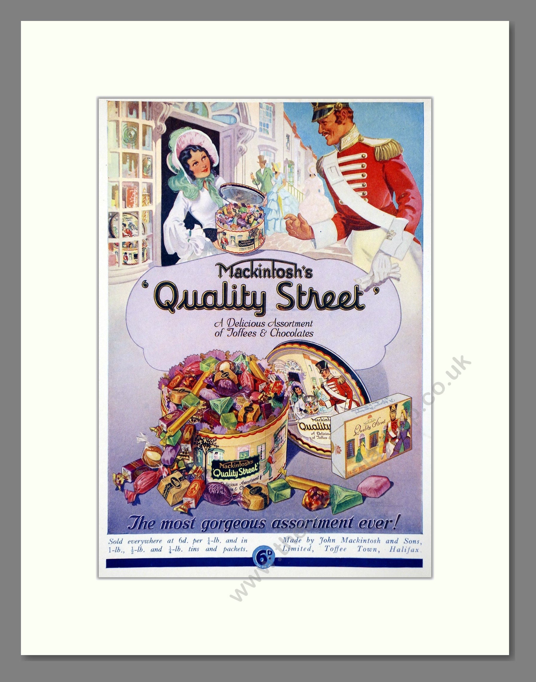 Mackintosh's - Quality Street. Vintage Advert 1936 (ref AD67017)