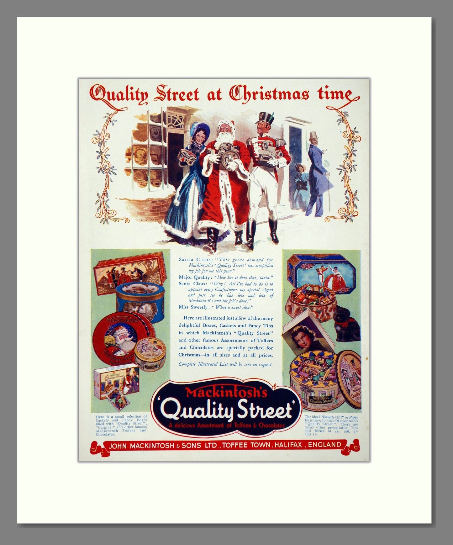 Mackintosh's - Quality Street. Vintage Advert 1937 (ref AD67018)