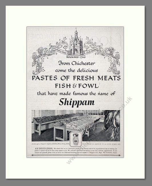 Shippam's - Pastes of Fresh Meats. Vintage Advert 1935 (ref AD67026)