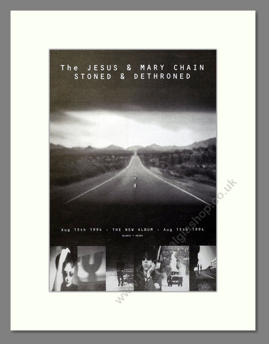 Jesus And Mary Chain (The) - Stoned And Dethroned. Vintage Advert 1994 (ref AD20889)
