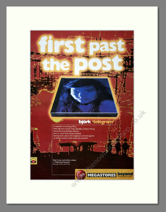 Bjork - Telegram. Vintage Advert 1996 (ref AD20895)