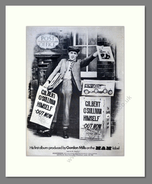 Gilbert O'Sullivan - Himself. Vintage Advert 1971 (ref AD20901)