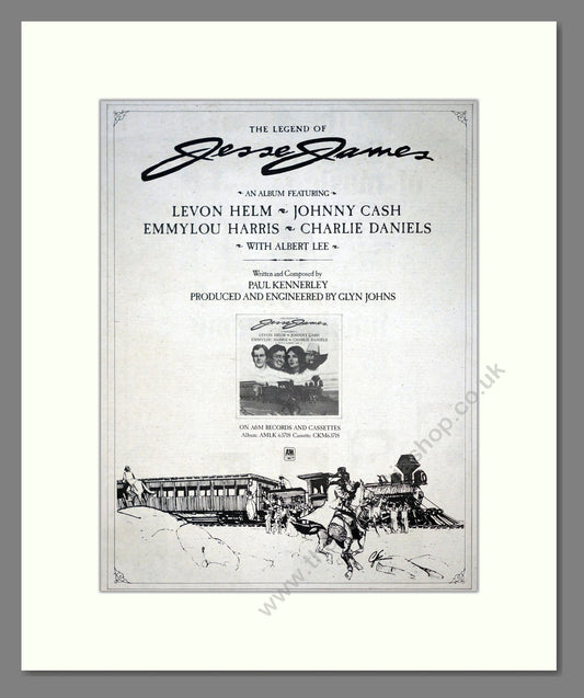 Various Artists - Legend Of Jesse James. Vintage Advert 1980 (ref AD20902)