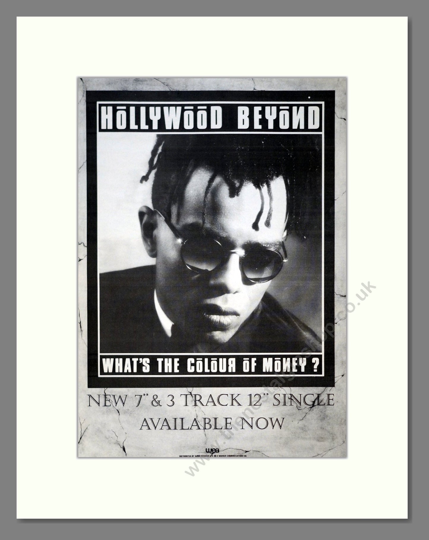 Hollywood Beyond - What's The Colour Of Money. Vintage Advert 1986 (ref AD20904)