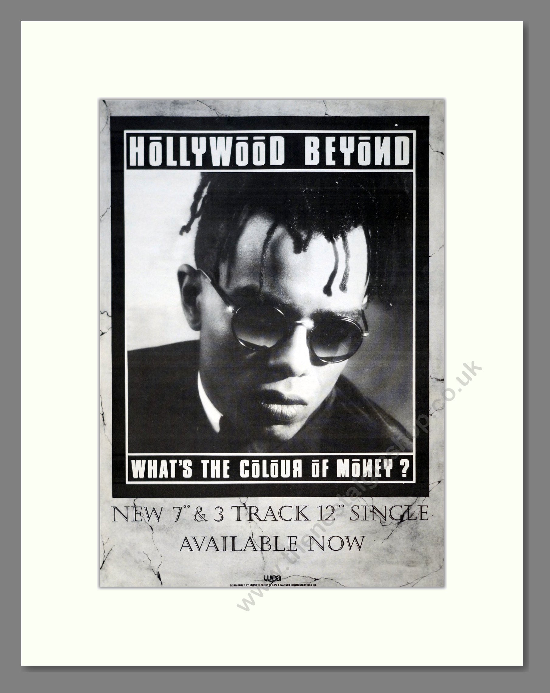 Hollywood Beyond - What's The Colour Of Money. Vintage Advert 1986 (ref AD20904)