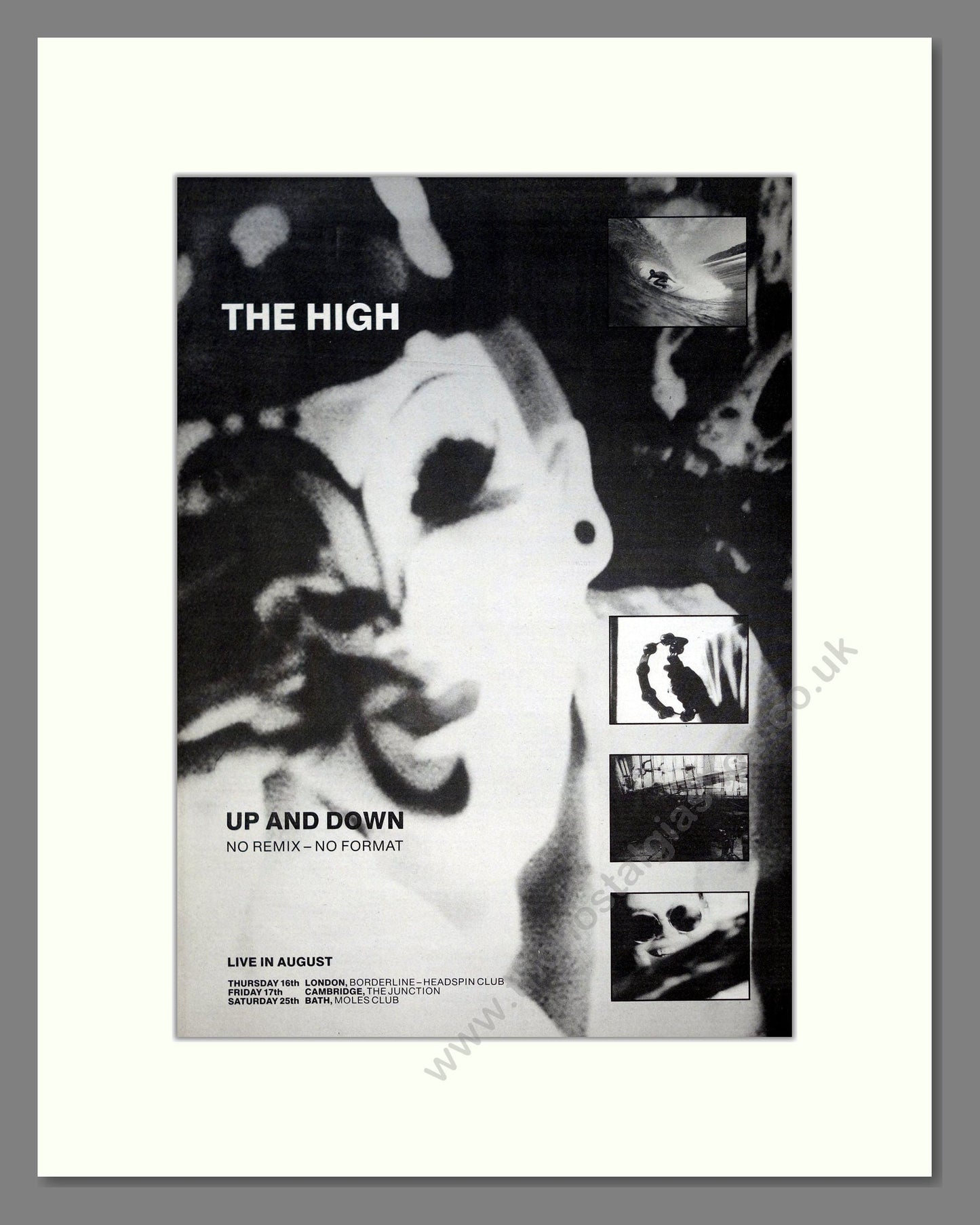 High (The) - Up And Down. Vintage Advert 1990 (ref AD20906)