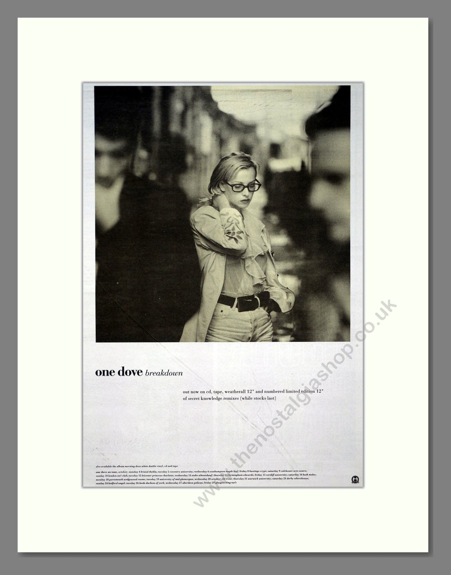 One Dove - Breakdown. Vintage Advert 1993 (ref AD20910)