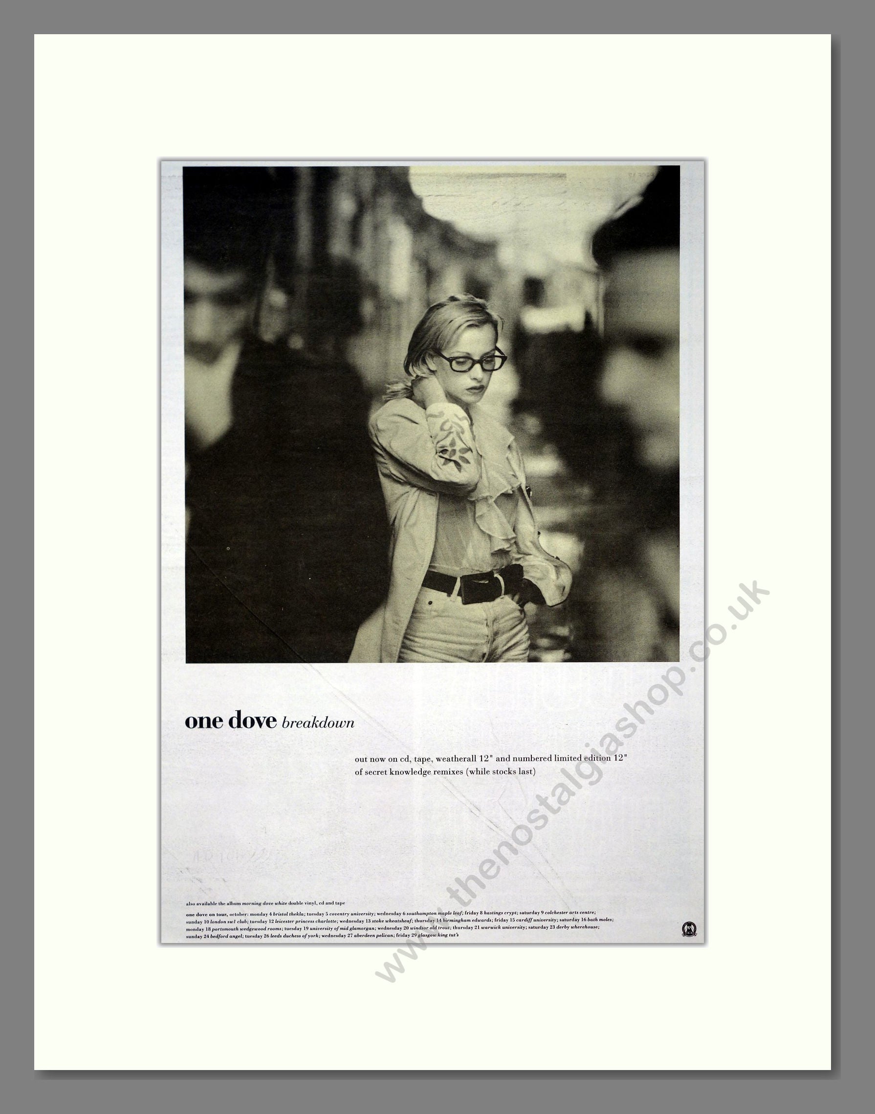 One Dove - Breakdown. Vintage Advert 1993 (ref AD20910)