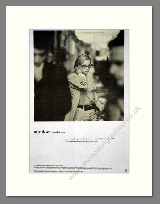 One Dove - Breakdown. Vintage Advert 1993 (ref AD20910)