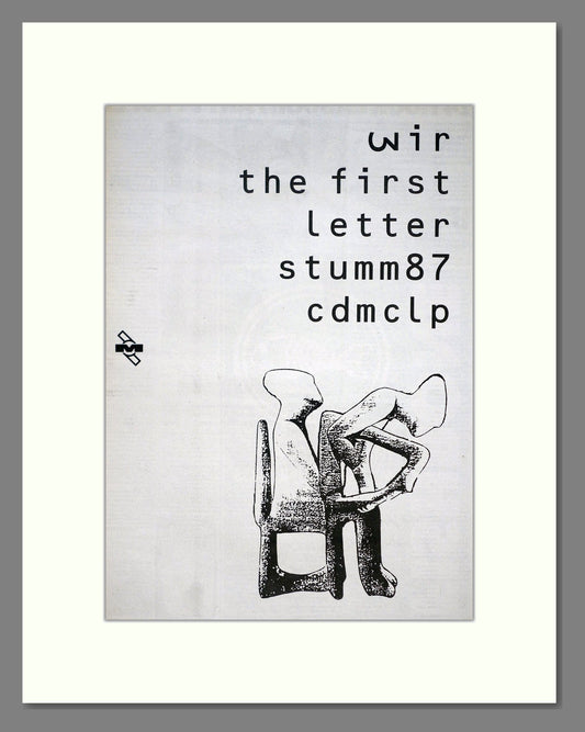 Wir - The First Letter. Vintage Advert 1991 (ref AD20914)