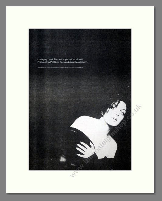 Liza Minelli - Losing My Mind. Vintage Advert 1989 (ref AD20918)