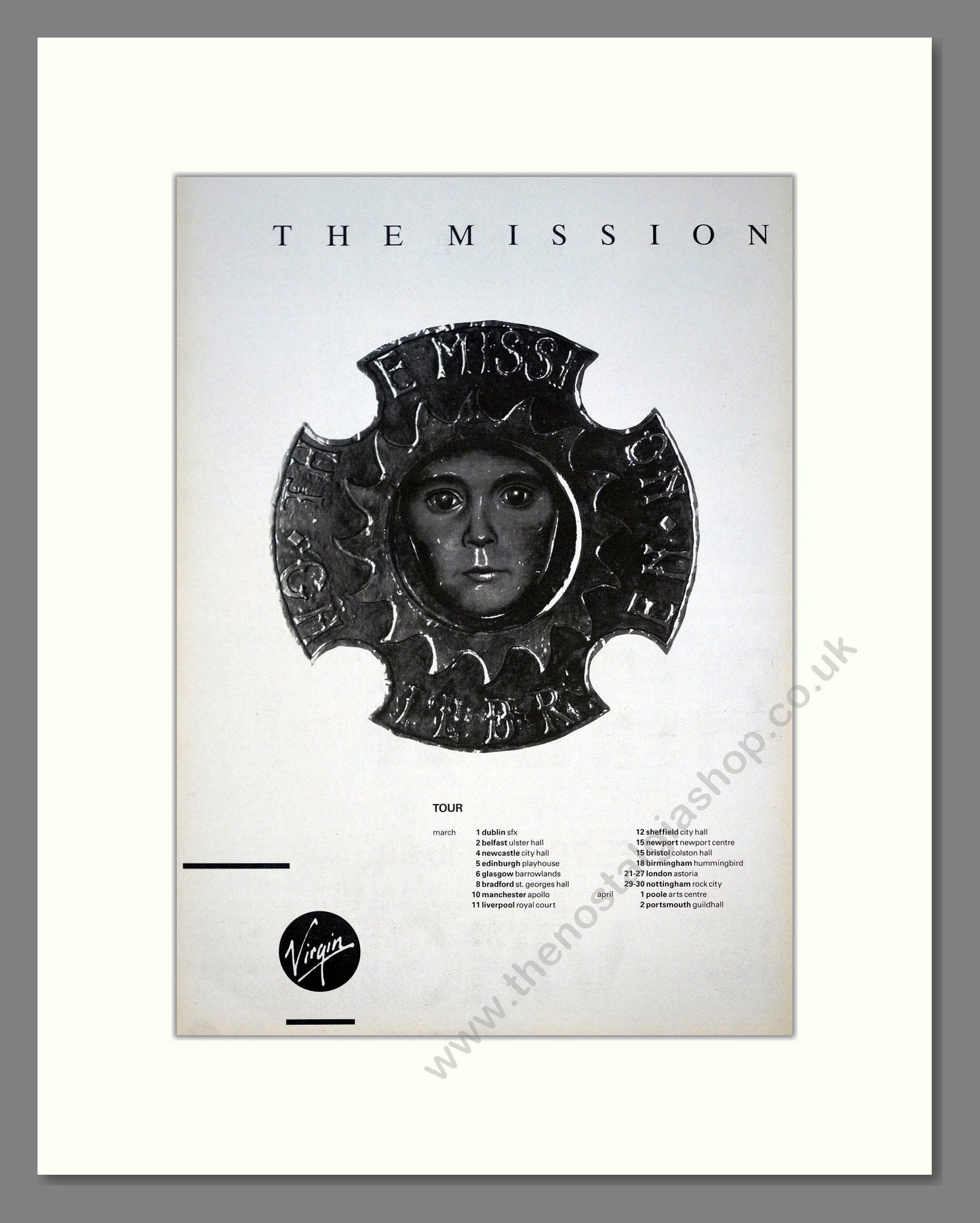Mission (The) - Children (Double Advert). Vintage Advert 1988 (ref AD20928)