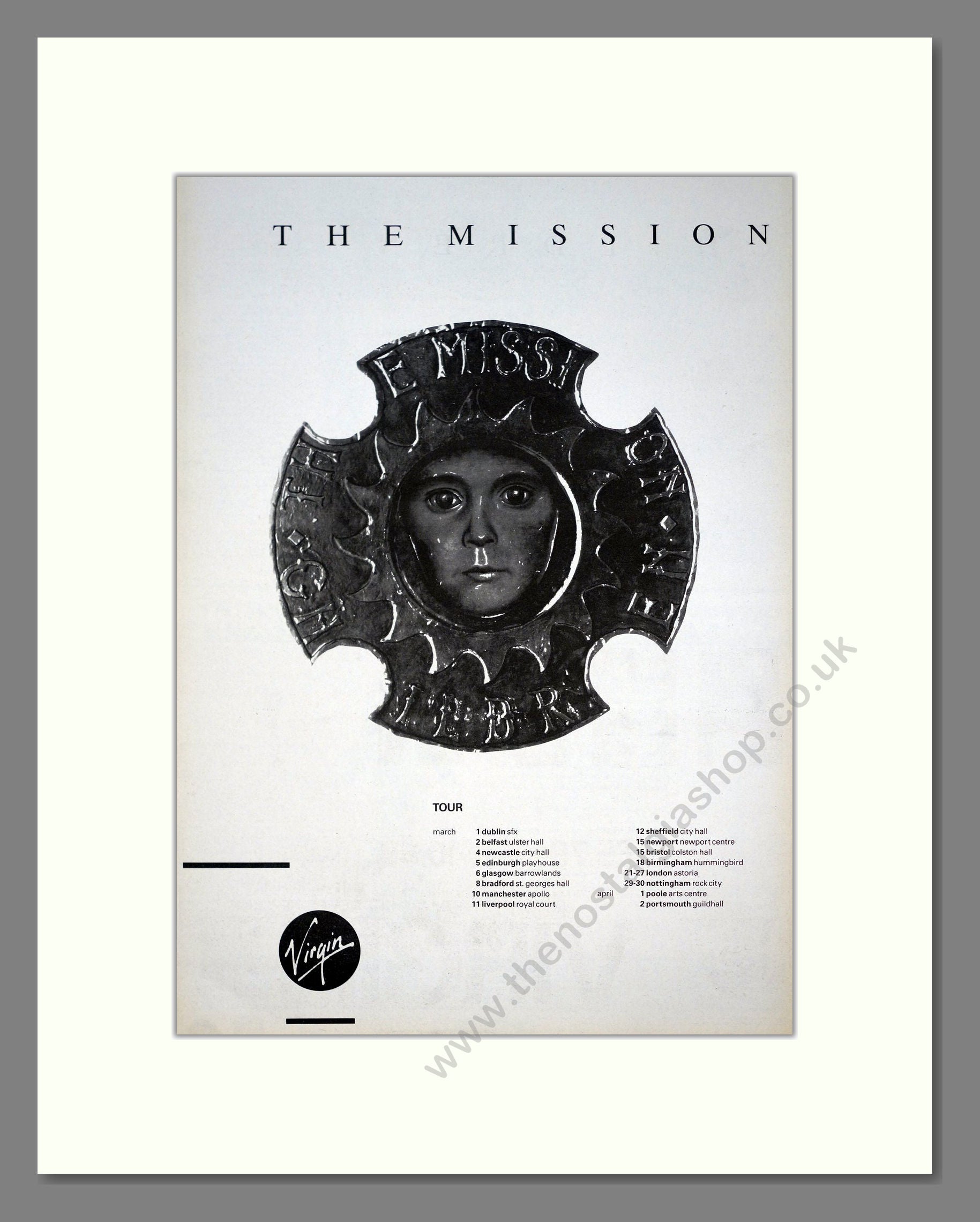 Mission (The) - Children (Double Advert). Vintage Advert 1988 (ref AD20928)