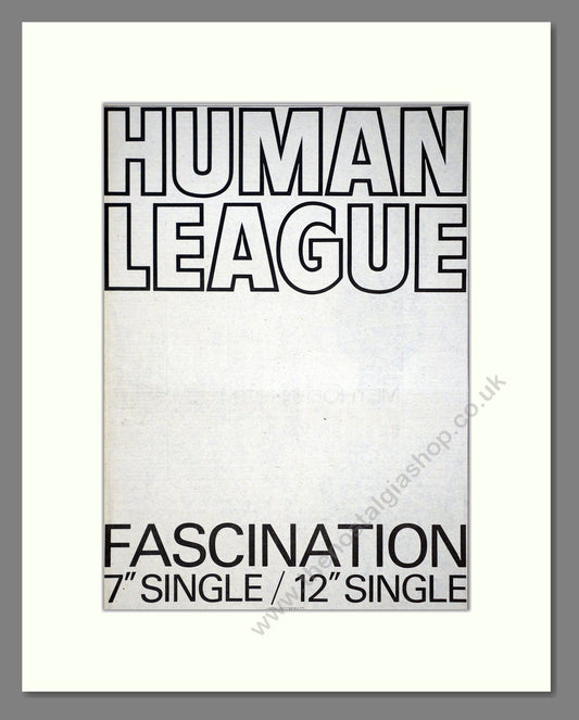 Human League - Fascination. Vintage Advert 1983 (ref AD20934)