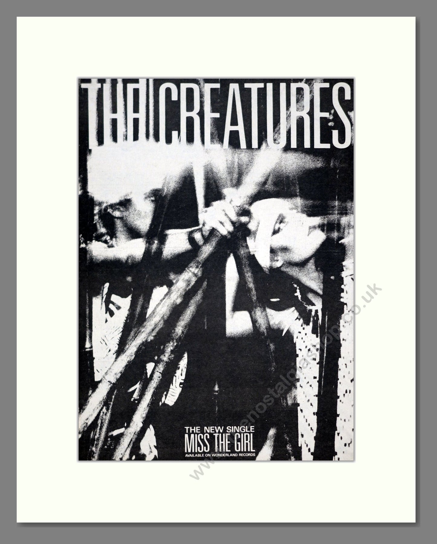 Creatures (The) - Miss The Girl. Vintage Advert 1983 (ref AD20936)