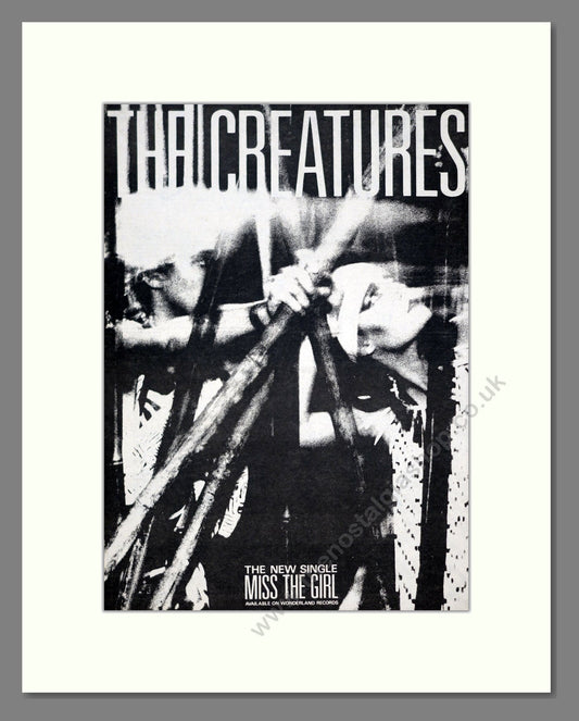 Creatures (The) - Miss The Girl. Vintage Advert 1983 (ref AD20936)