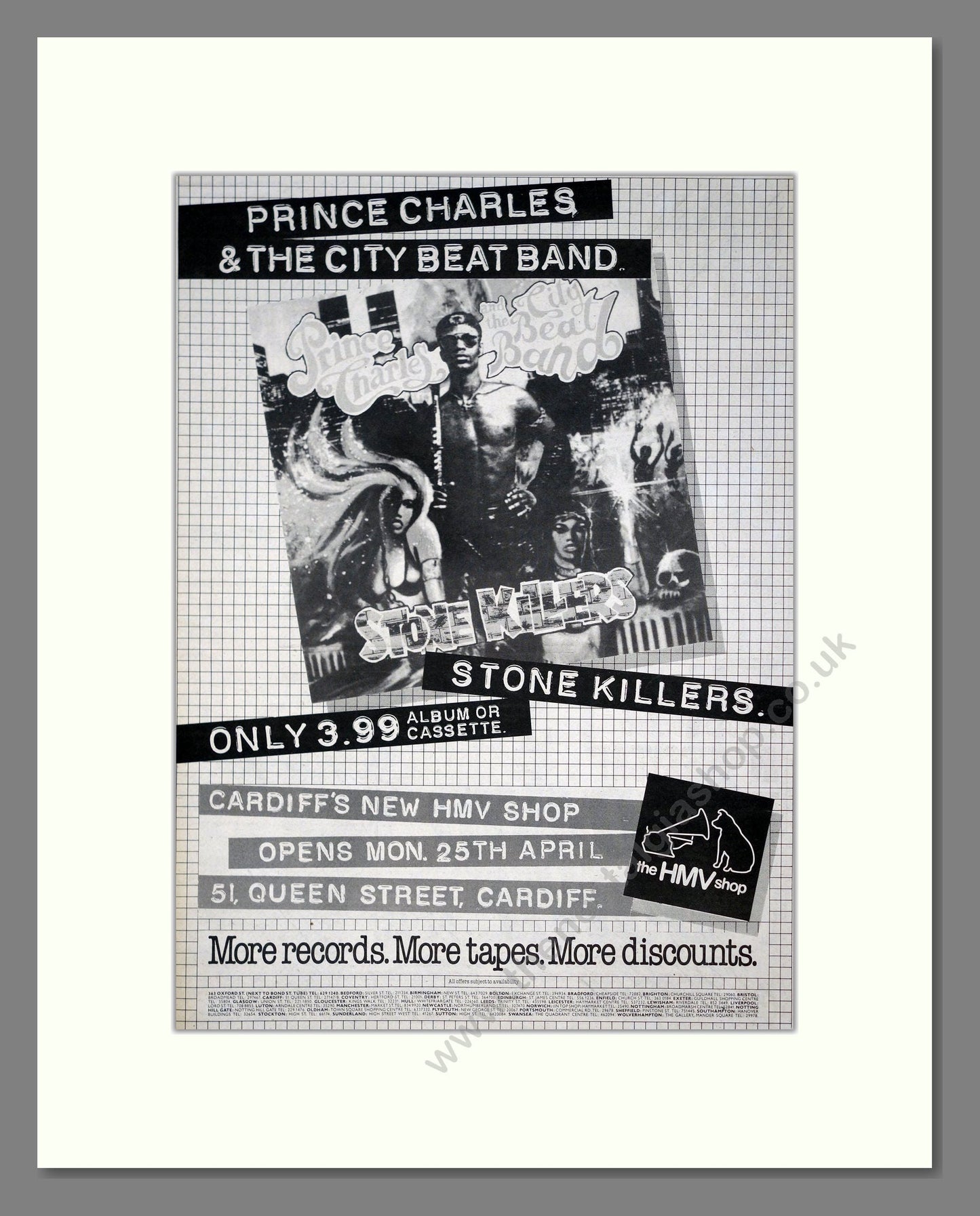 Prince Charles And The City Beat Band - Stone Killers. Vintage Advert 1983 (ref AD20937)