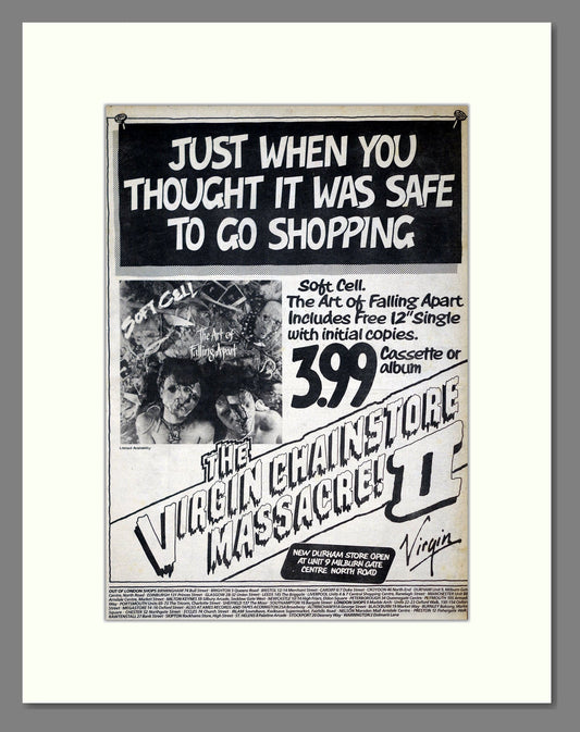 Soft Cell - The Art Of Falling Apart. Vintage Advert 1983 (ref AD20945)