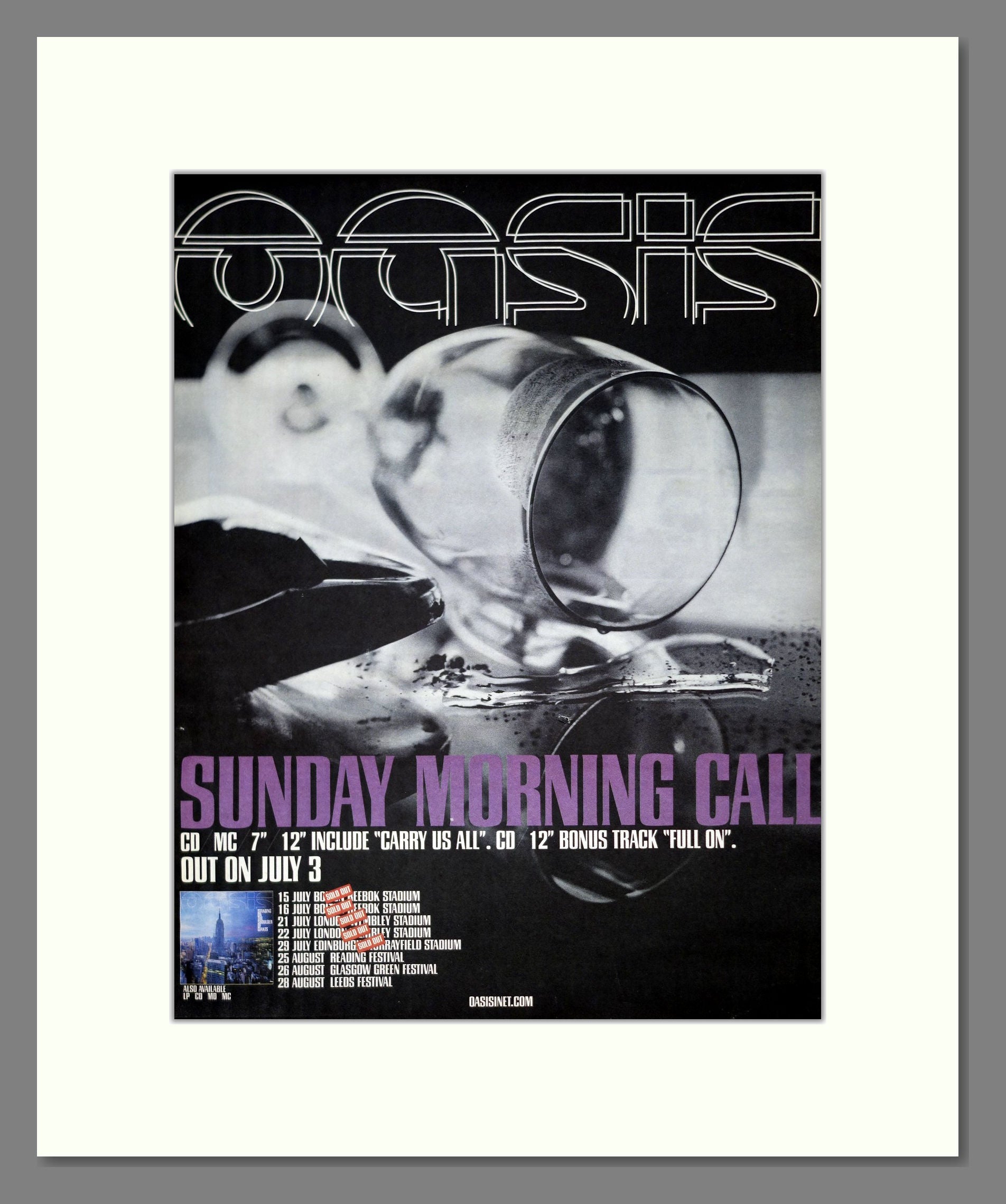 Oasis - Sunday Morning Call. Vintage Advert 2000 (ref AD20959)