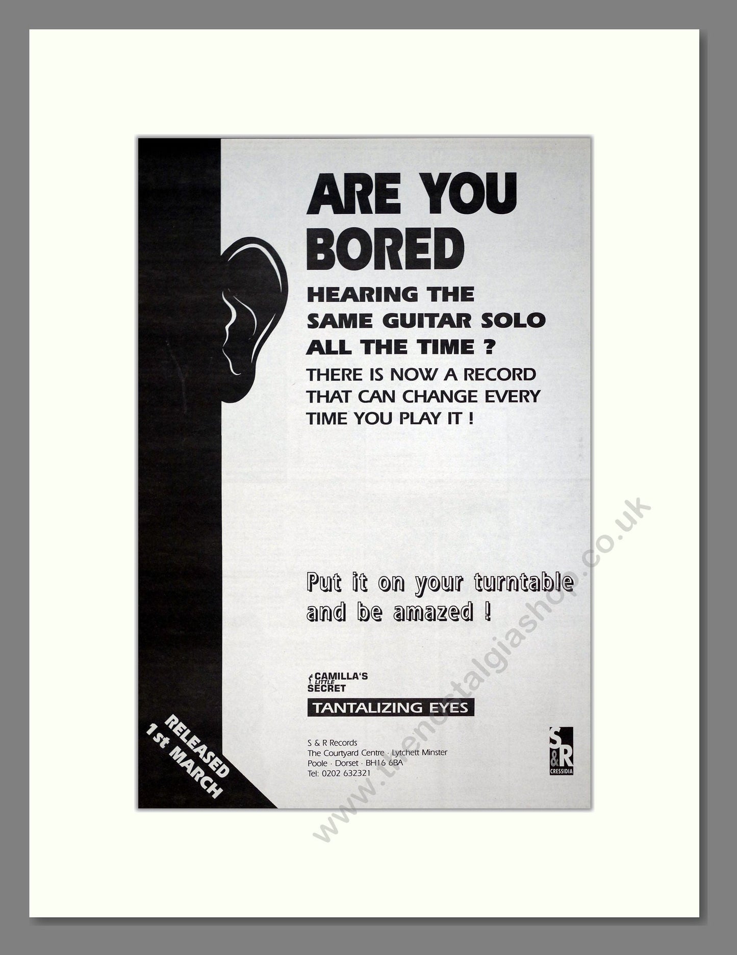 Camilla's Little Secret - Tantalizing Eyes. Vintage Advert 1993 (ref AD20967)