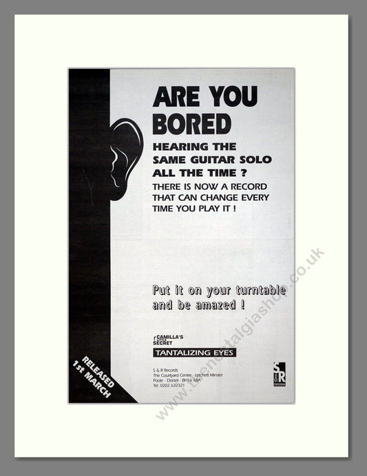 Camilla's Little Secret - Tantalizing Eyes. Vintage Advert 1993 (ref AD20967)