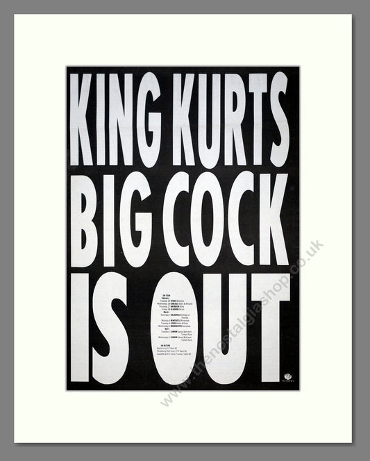 King Kurt - Big Cock. Vintage Advert 1986 (ref AD20970)