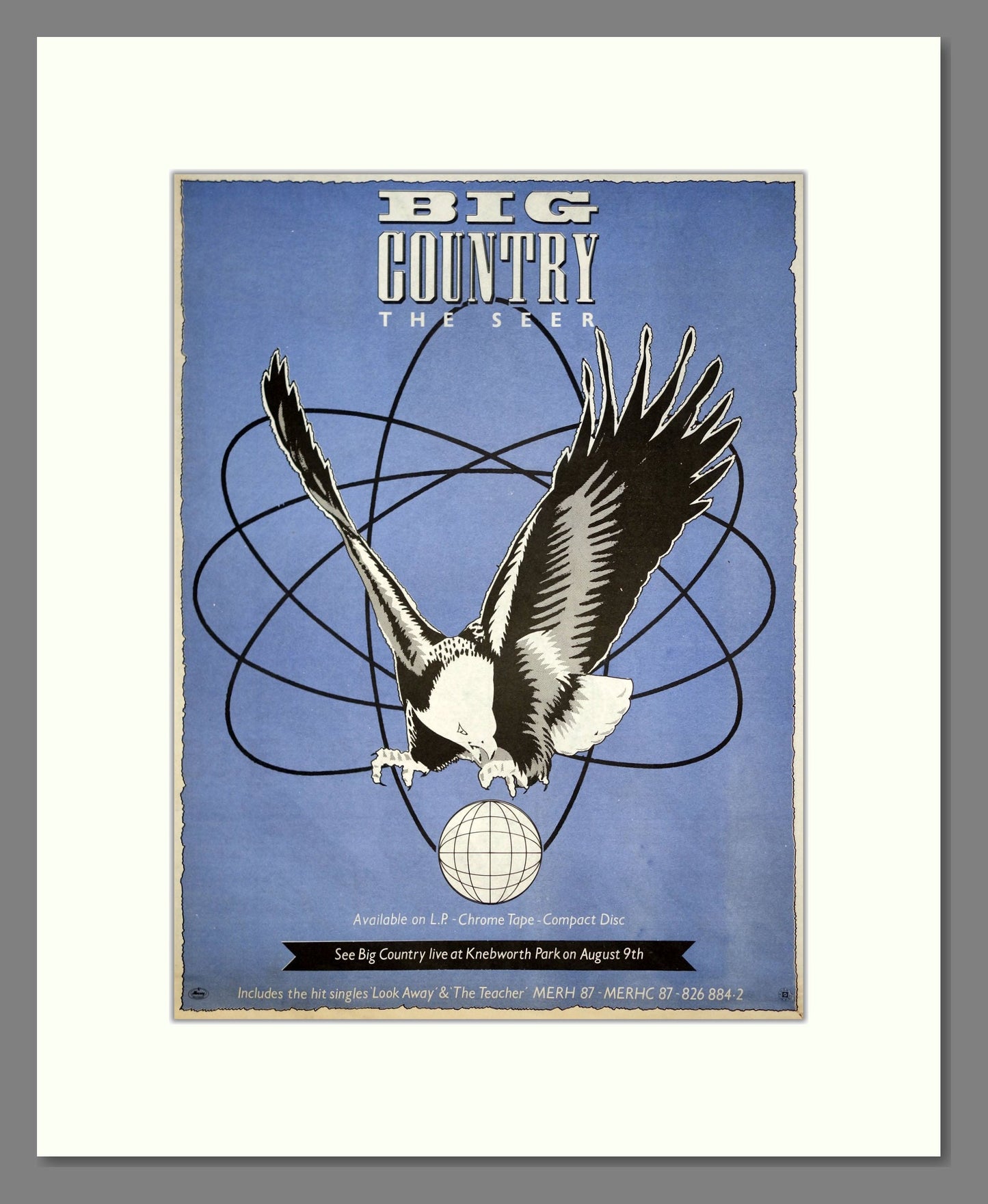 Big Country - The Seer. Vintage Advert 1986 (ref AD20983)