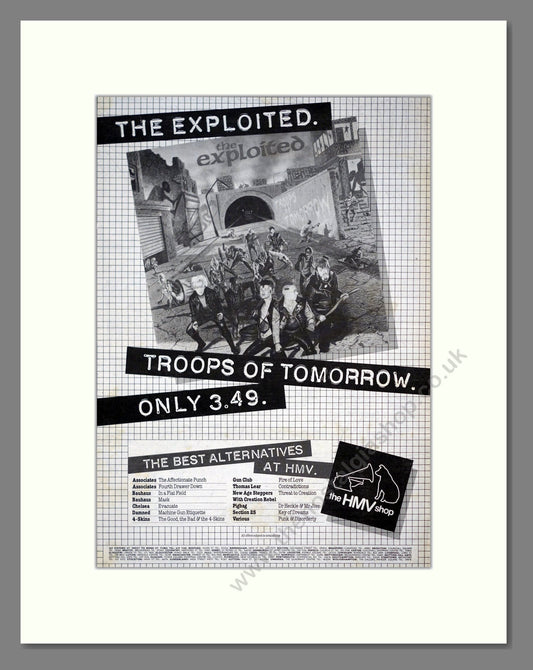 Exploited (The) - Troops Of Tomorrow. Vintage Advert 1982 (ref AD20986)