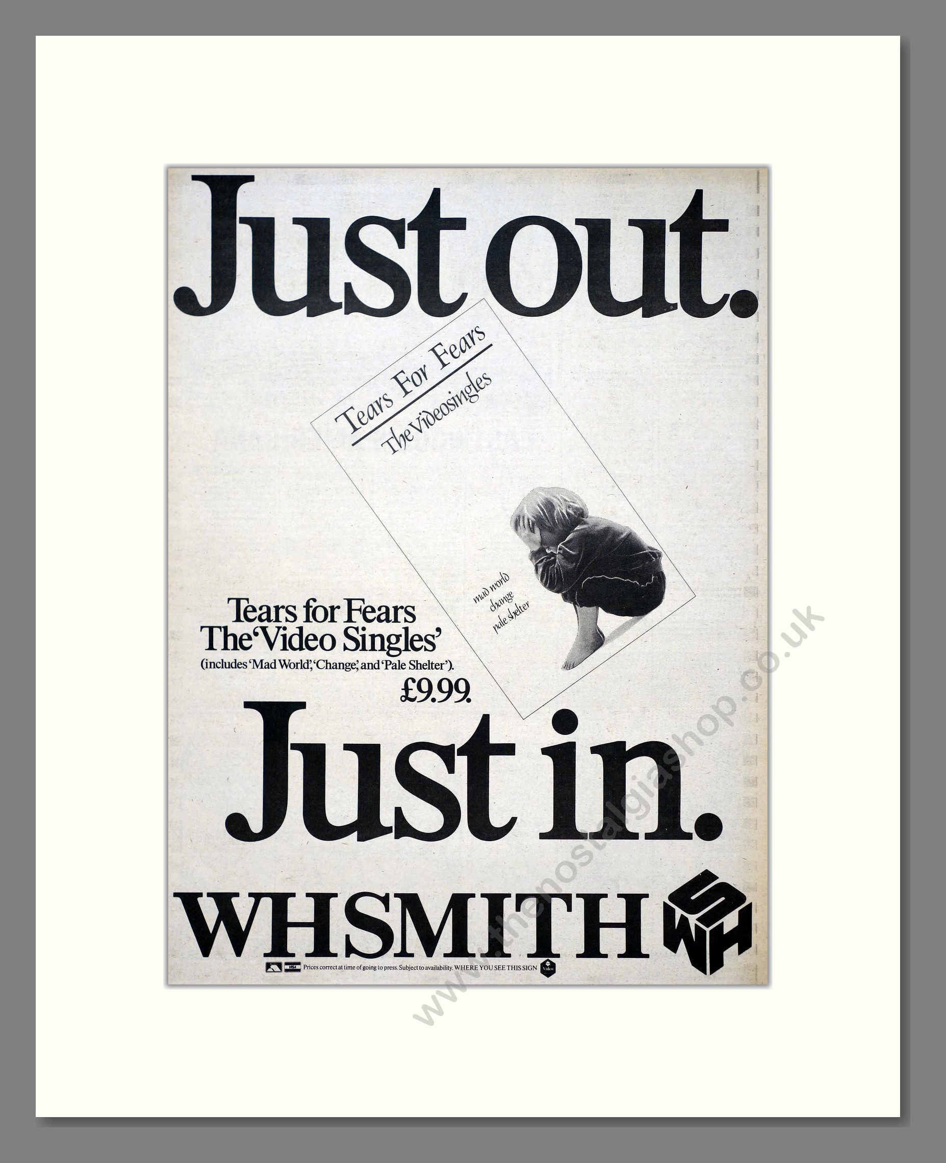 Tears For Fears - Video Singles. Vintage Advert 1983 (ref AD20996)